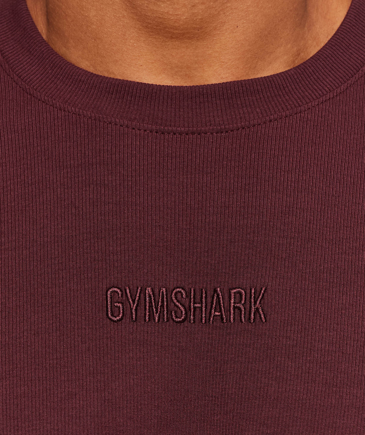 gymshark-oversized-premium-ribbed-t-shirt-ss-tops-brown-aw25