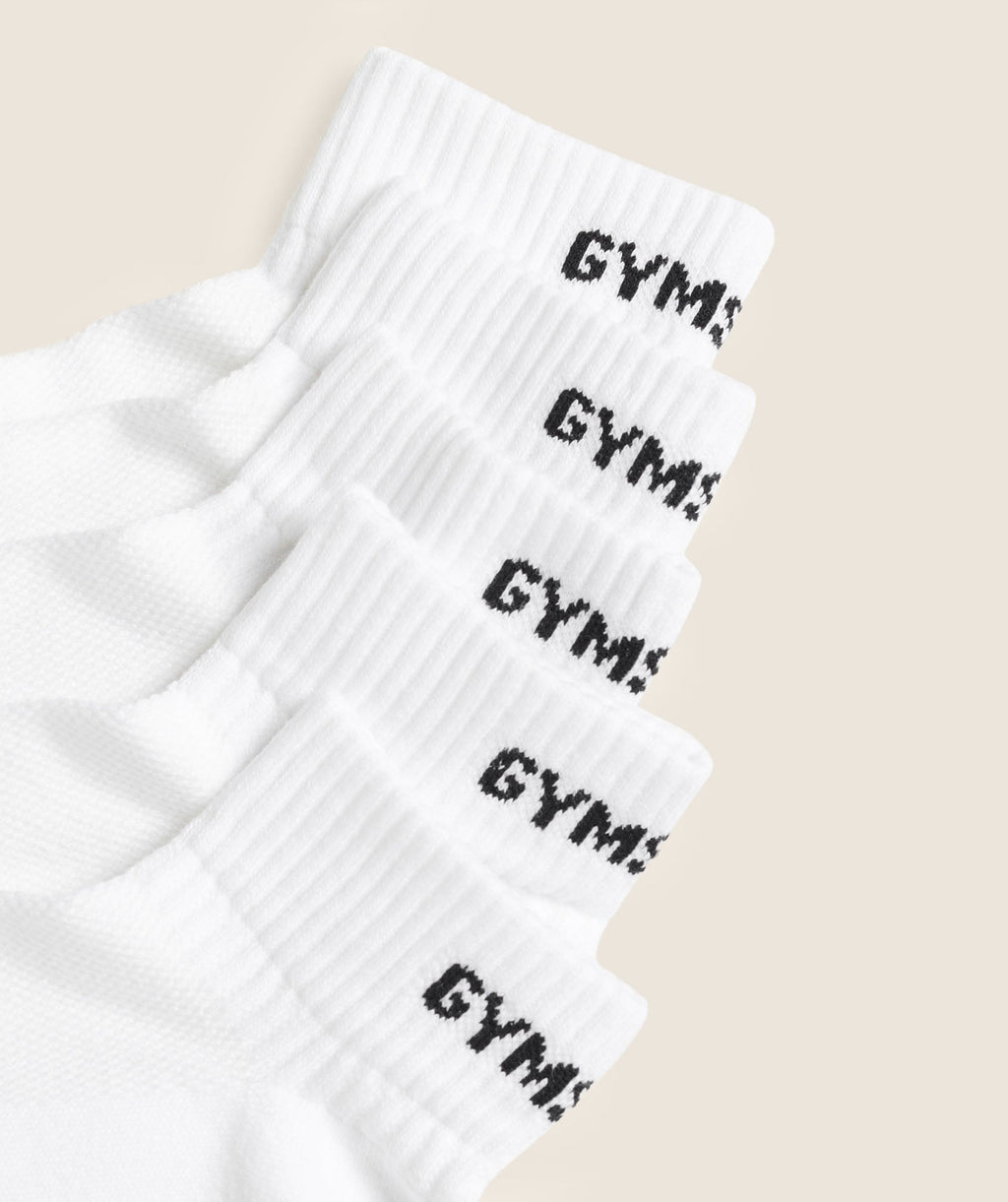 gymshark-quarter-socks-5pk-white-ss24