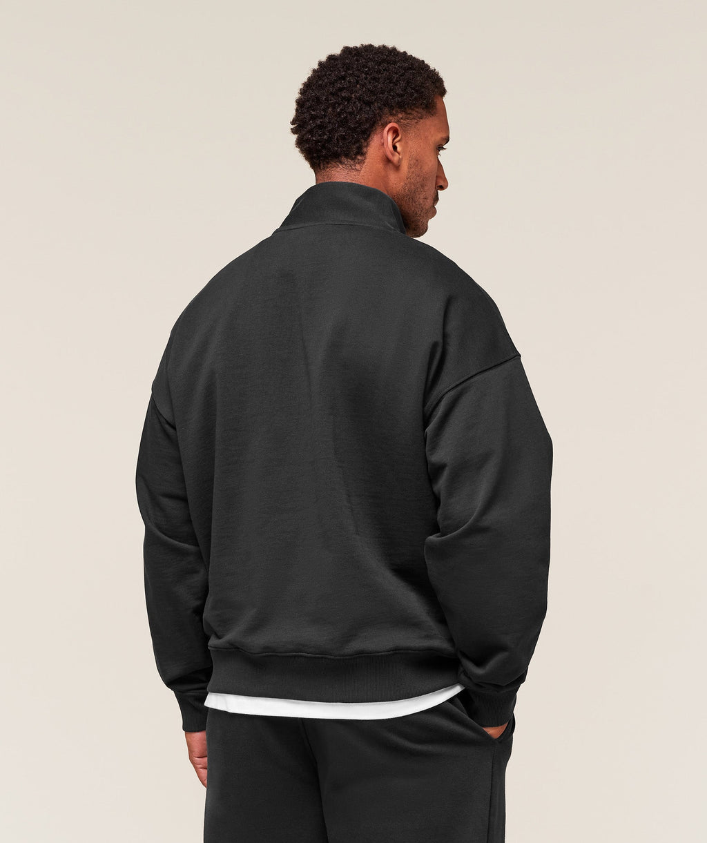 gymshark-rest-day-sweats-1-4-zip-black-aw22