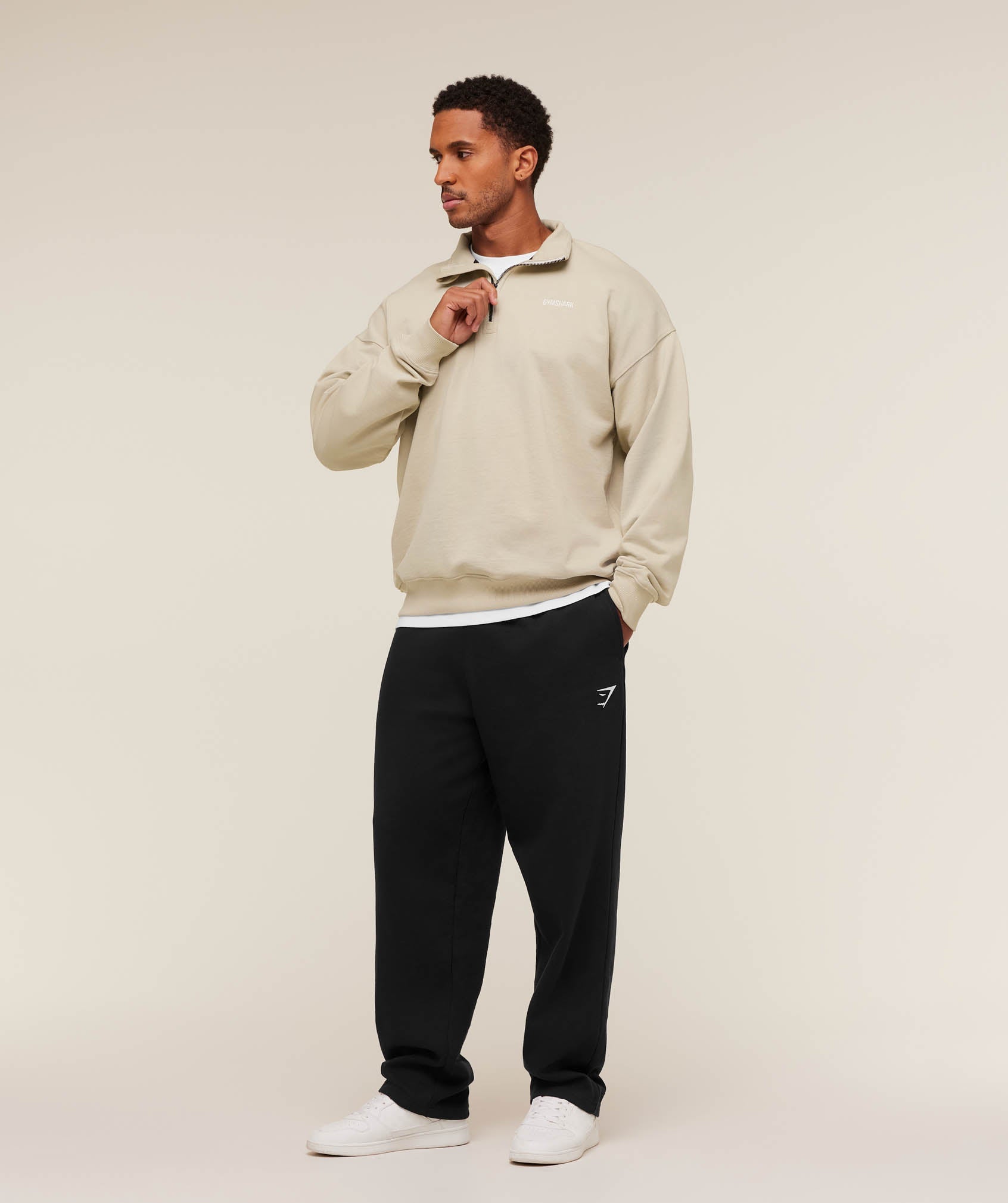 gymshark-rest-day-sweats-1-4-zip-pebble-grey-aw22