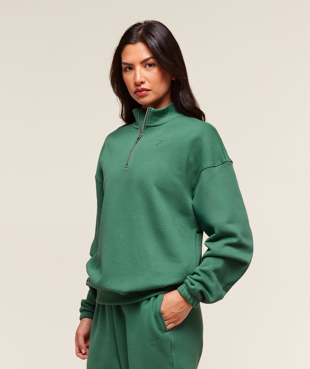 gymshark-rest-day-sweats-2-0-1-4-zip-pullover-pullovers-green-aw25