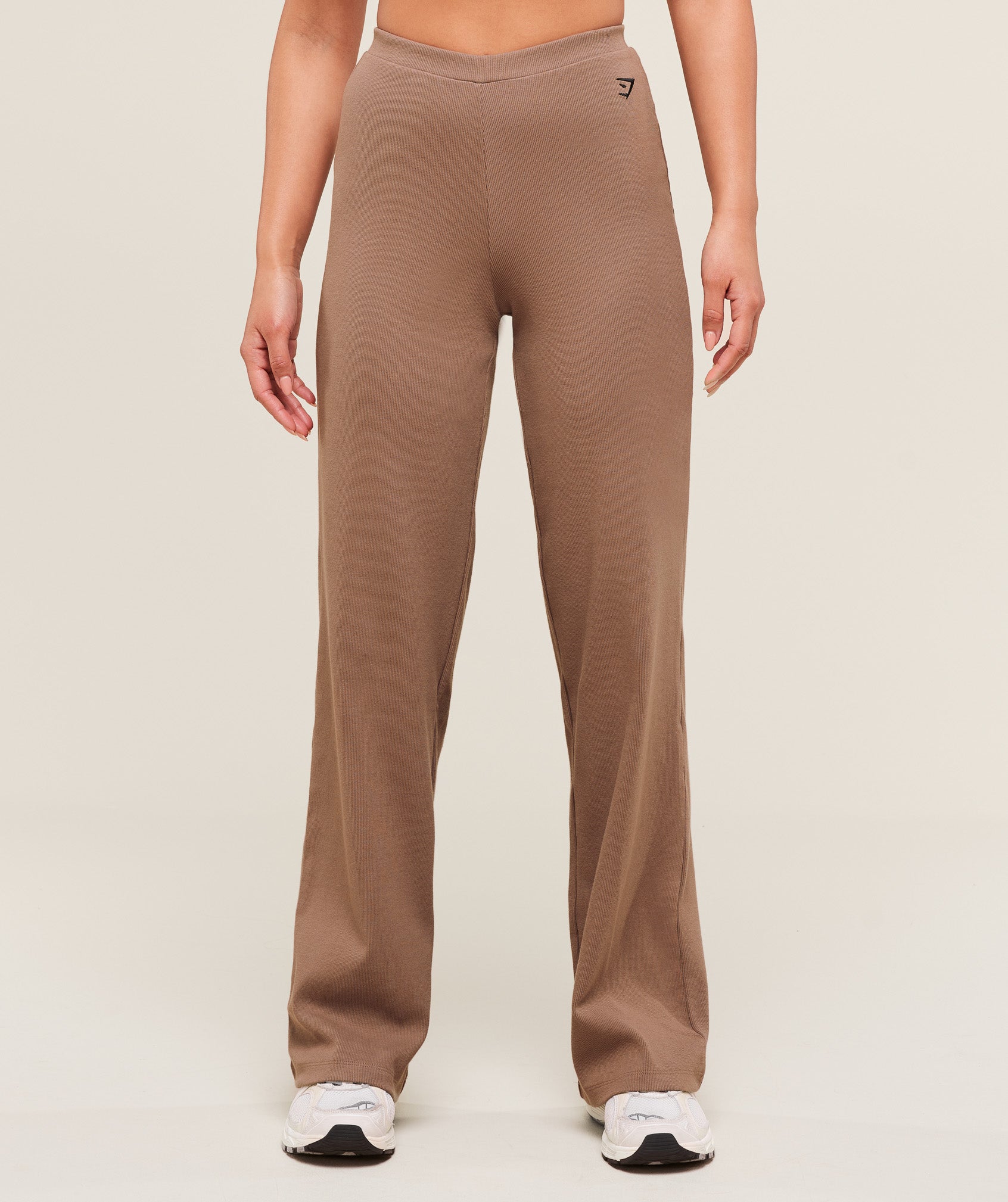 gymshark-ribbed-cotton-straight-leg-pants-pants-brown-ss25