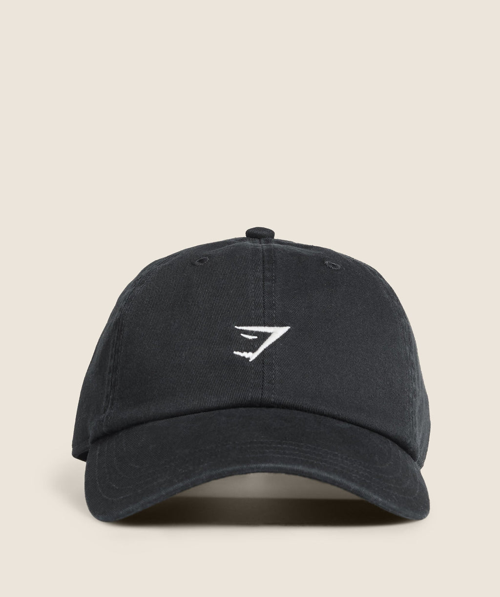 gymshark-relaxed-cap-black-ss25