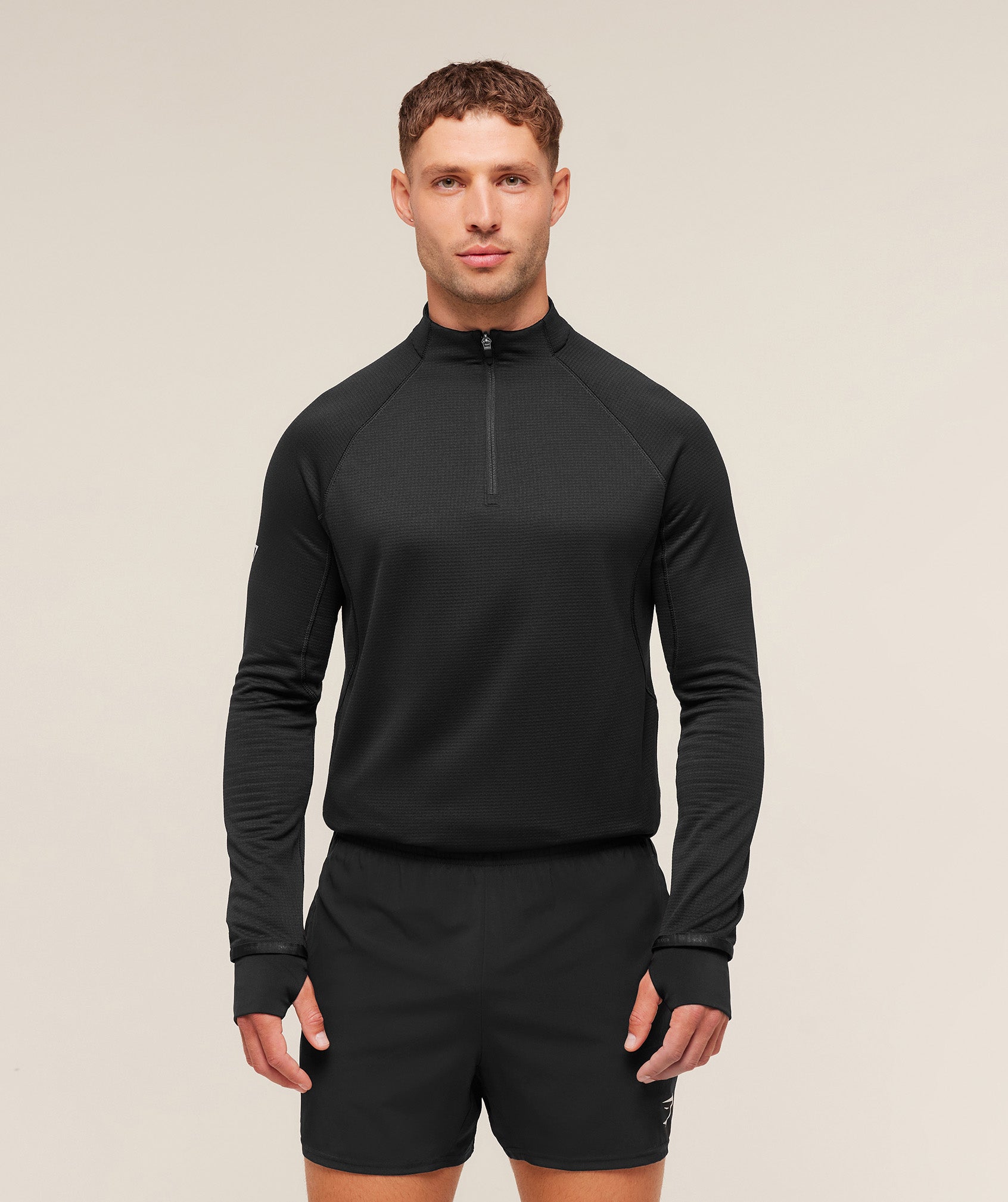 gymshark-running-1-4-zip-pullovers-black-aw25