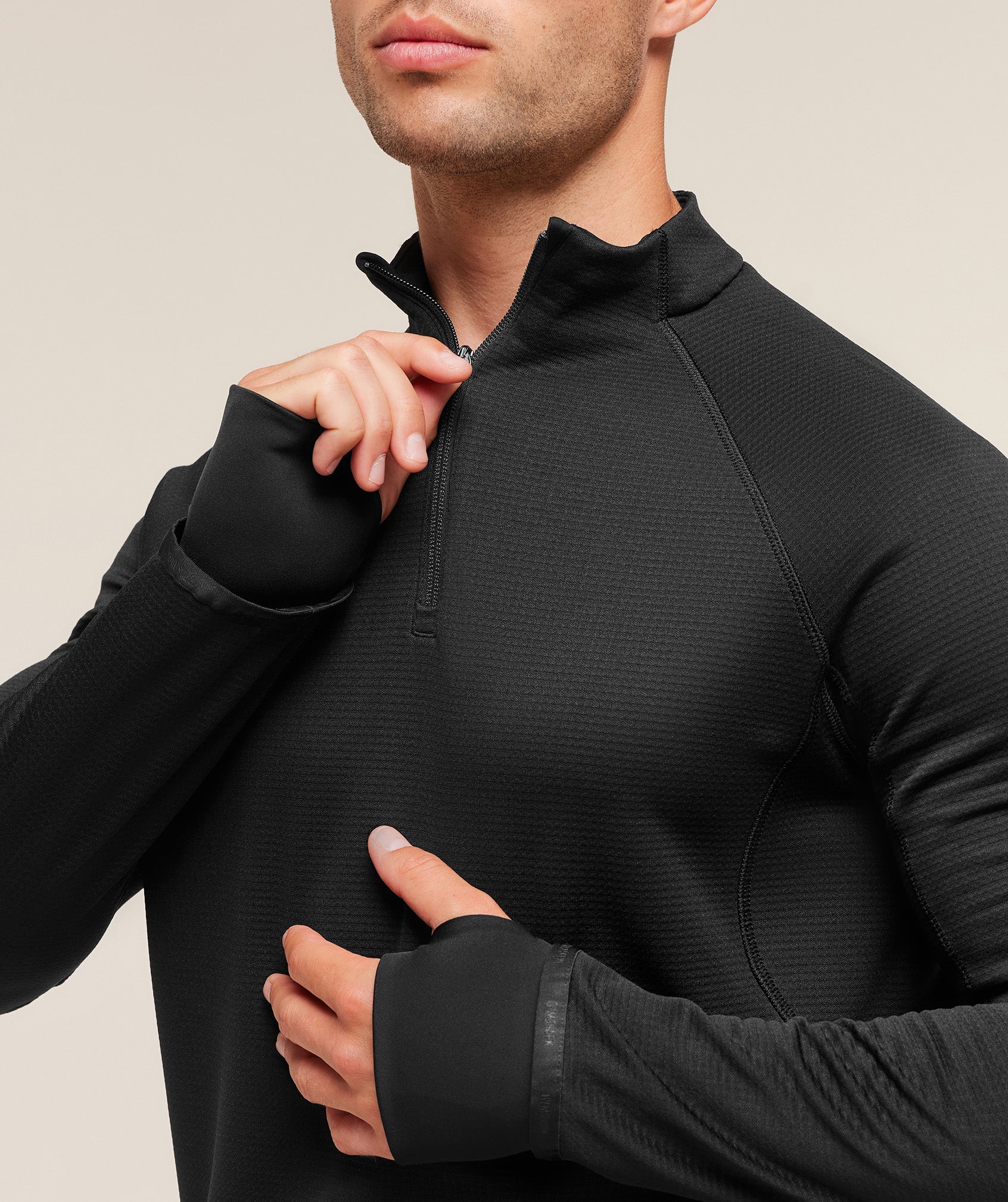 gymshark-running-1-4-zip-pullovers-black-aw25