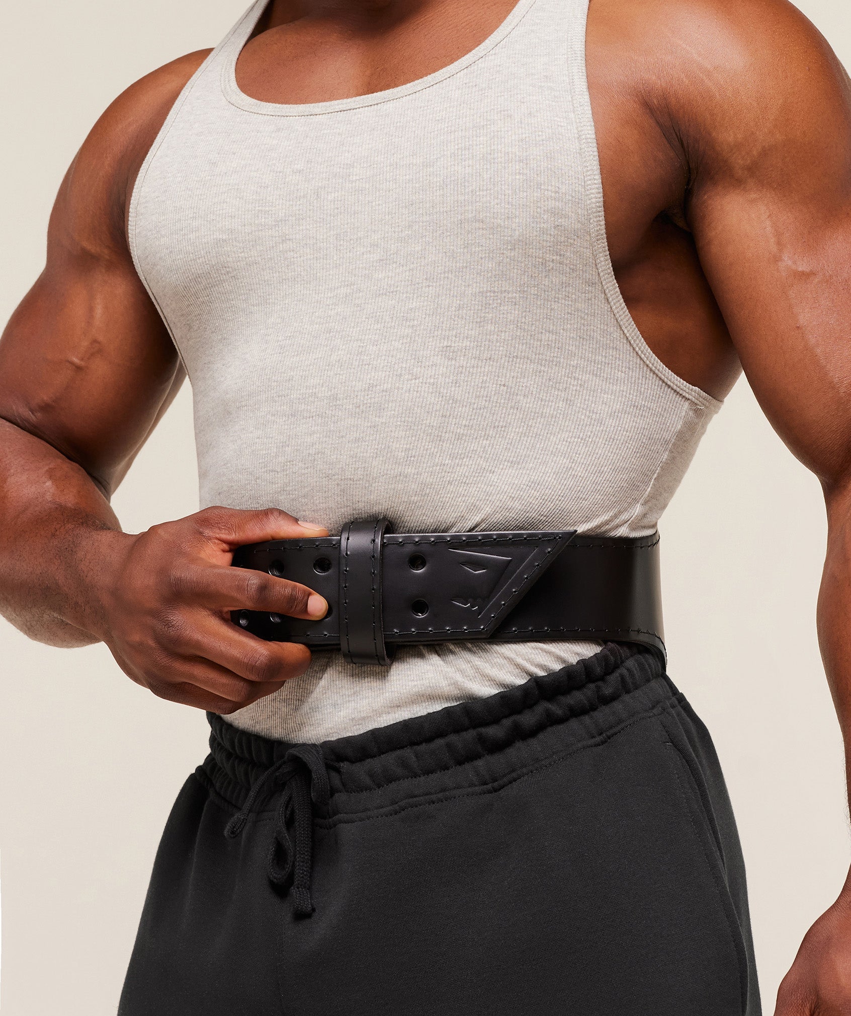 gymshark-tapered-double-prong-lifting-belt-black-ss25