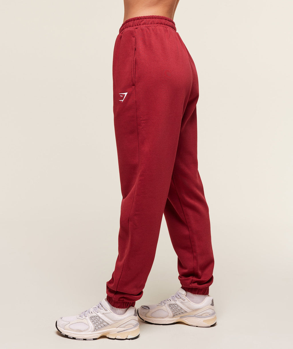 gymshark-training-fleece-jogger-pants-red-aw25