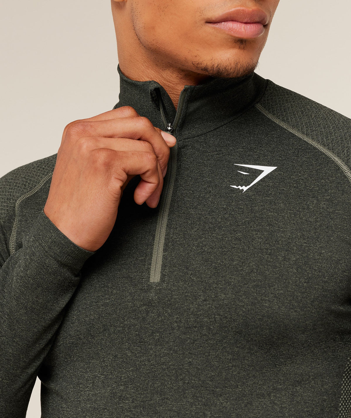 gymshark-vital-seamless-1-4-zip-core-olive-black-ss23