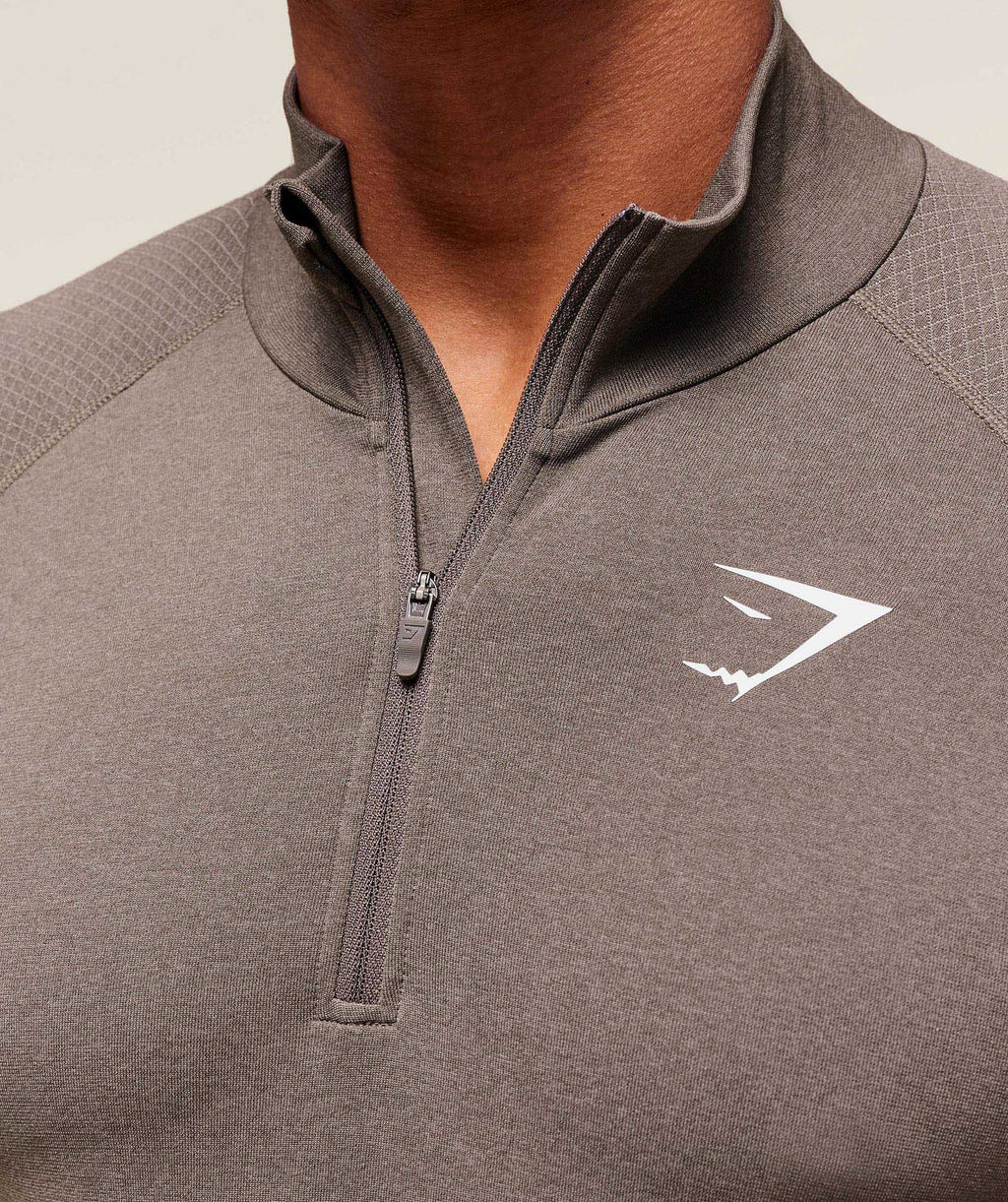gymshark-vital-seamless-1-4-zip-pullovers-brown-aw25