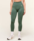 gymshark-vital-seamless-leggings-dark-green-marl-logo