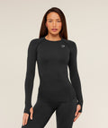 gymshark-vital-seamless-long-sleeve-top-black-marl-logo