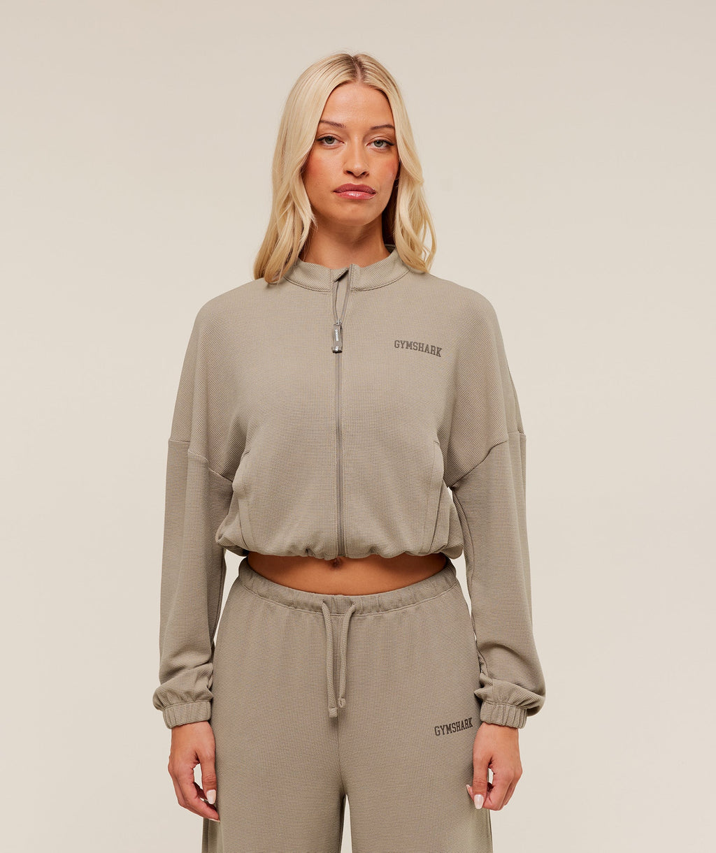 gymshark-waffle-midi-zip-up-jacket-jackets-outerwear-brown-aw25