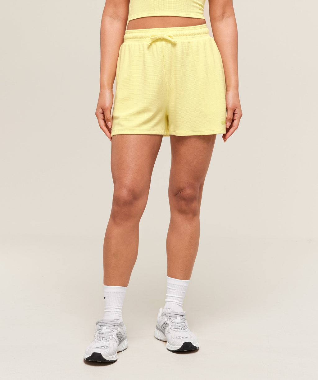 gymshark-waffle-shorts-shorts-yellow-ss25