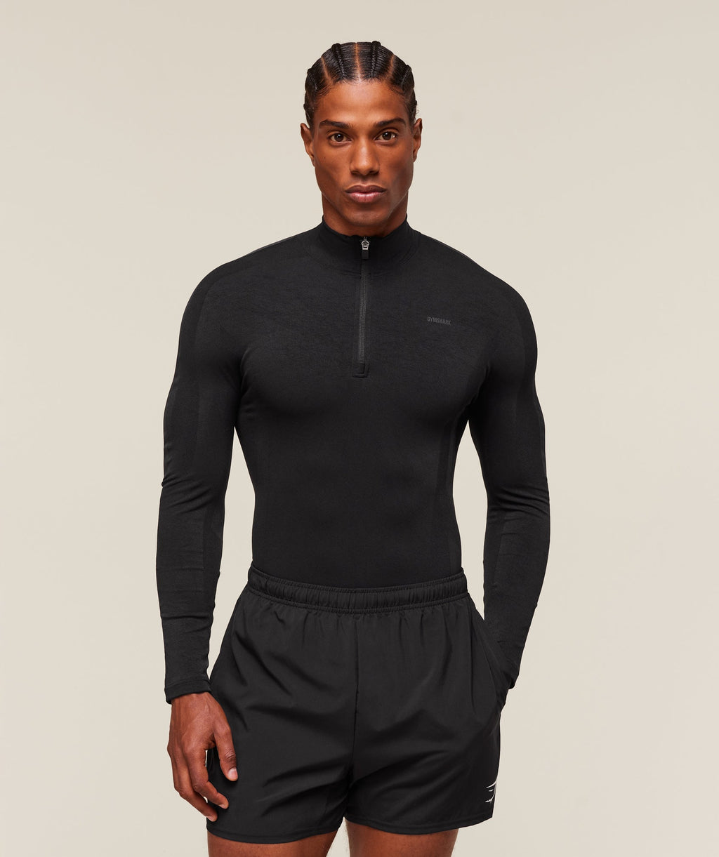 gymshark-everywear-warp-knit-polo-1-4-zip-ls-tops-black-ss24