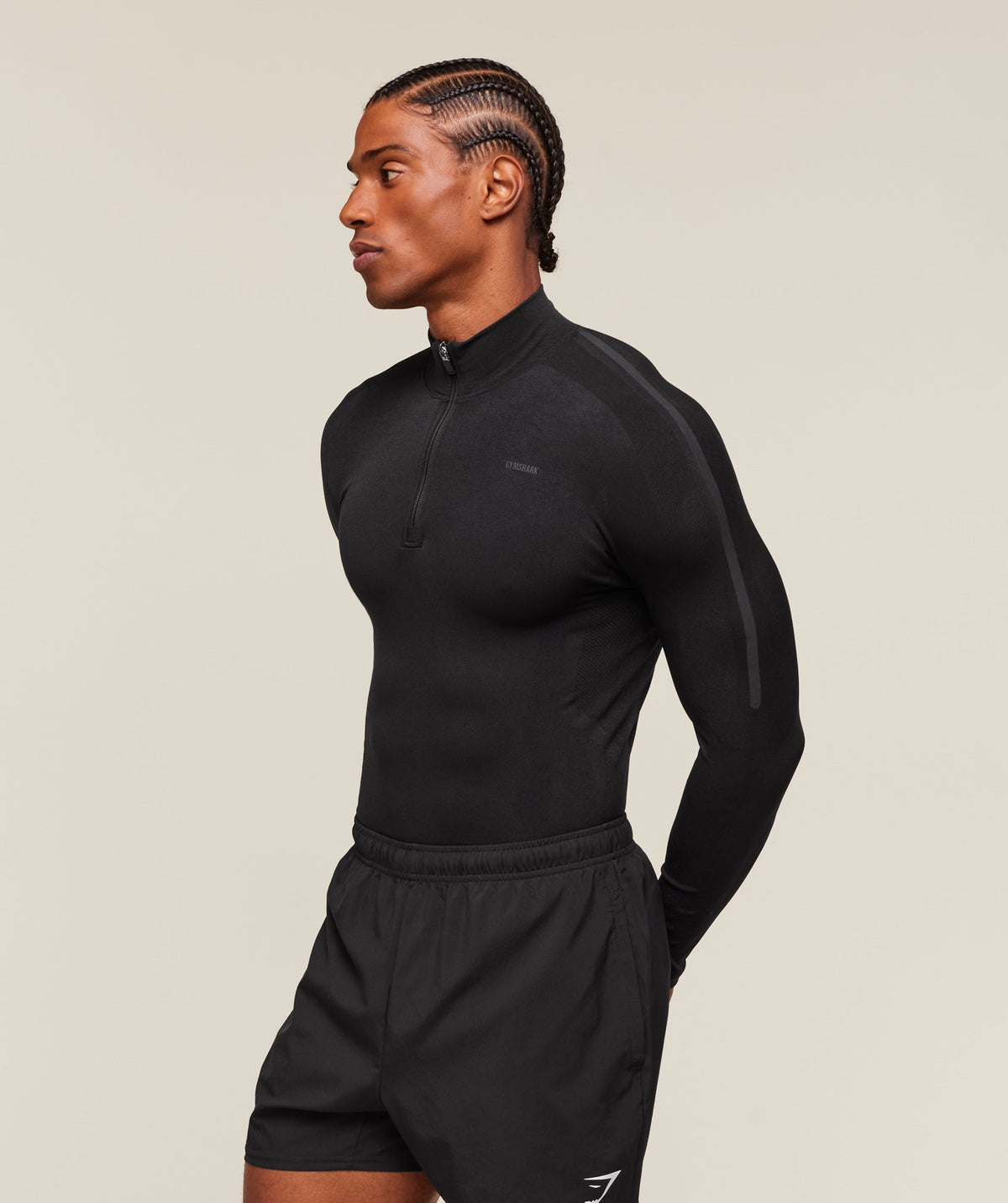 gymshark-everywear-warp-knit-polo-1-4-zip-ls-tops-black-ss24