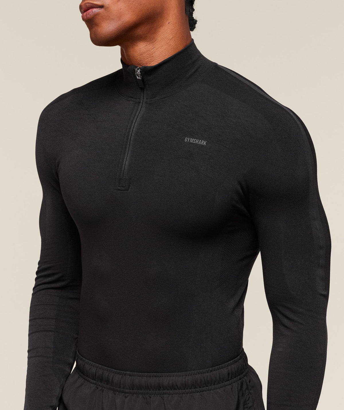 gymshark-everywear-warp-knit-polo-1-4-zip-ls-tops-black-ss24