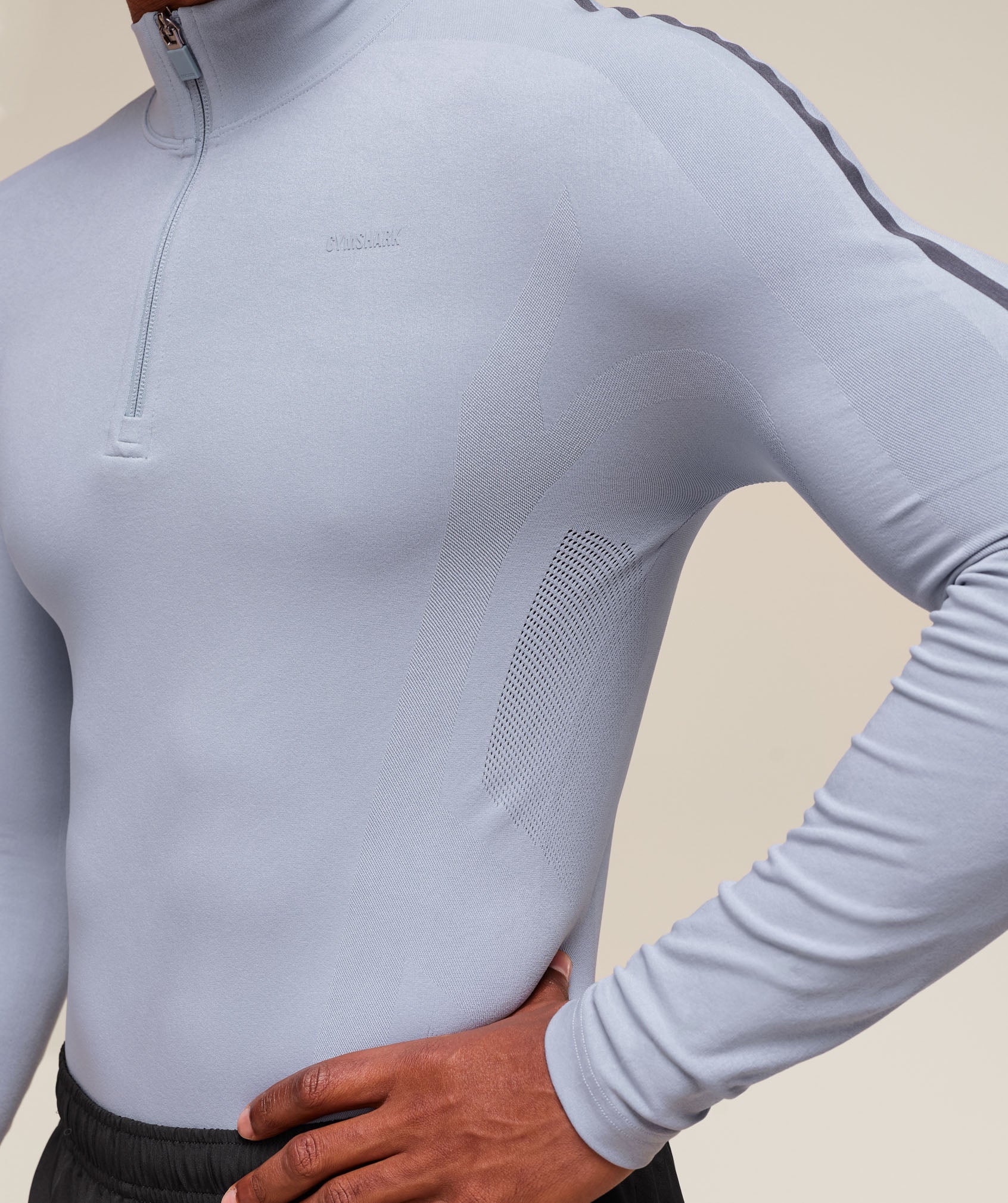gymshark-everywear-warp-knit-polo-1-4-zip-ls-tops-blue-ss24